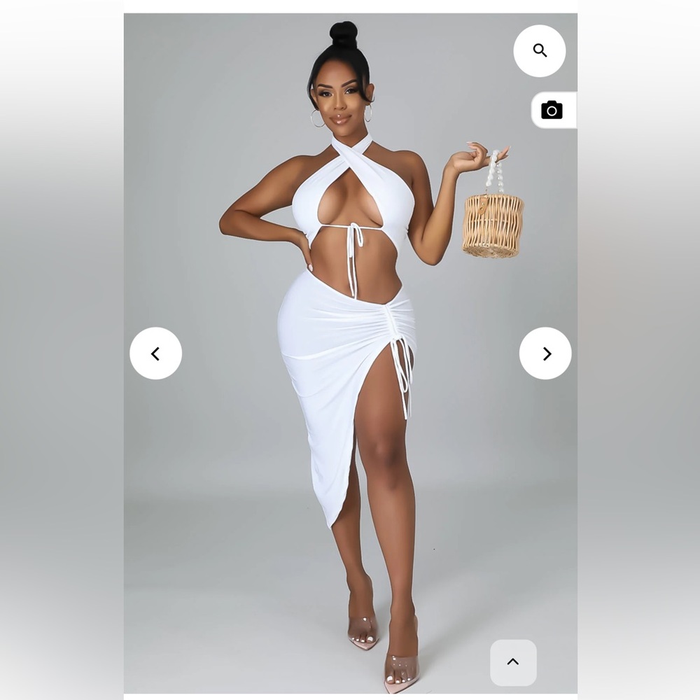 White two piece set
